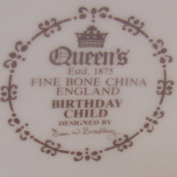 Queen's Birthday Child, Sunday's Child, Fair and Wise at Work or Play, Mug E111 - Picture 4 of 4